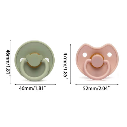 Portable Baby Pacifier BPA Free Soother Silicone Luminous Pacifier Multi-Pattern Design for Boys Girls Durable