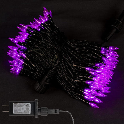 200 LED Halloween Mini String Lights, 65FT Light up 8 Modes Halloween Decorations Fairy Lights for Indoor Outdoor Room Garden Holiday Party (Purple)