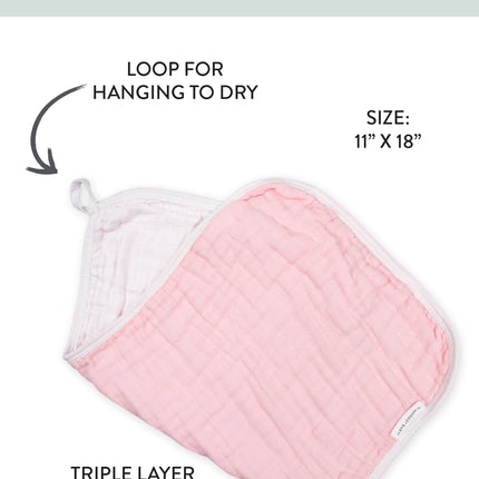 Organic Cotton Boy/Girl Multi-Layer Woven Burp Cloths, One Size, 5-Pack