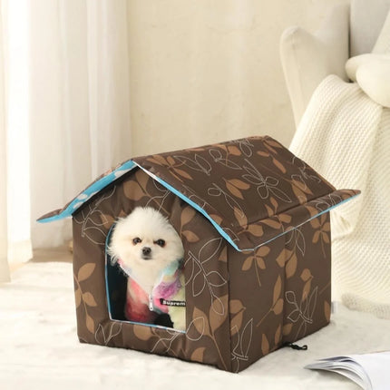 IGEED Outdoor Winter House with Self Warming Pad-Outdoor Indoor Weather-Proof Heat Insulated Shelter Enclosure for Cats Dogs Rabbits- Portable Water-Proof Tent for Feral
