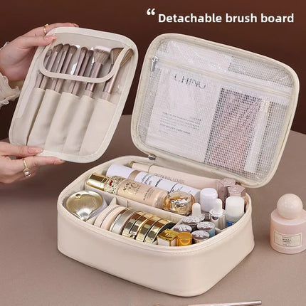 New Women' s Cosmetic Bag - Portable Storage Bag Large Capacity Luxury Makeup Bag Travel Organizer Essentials Toiletry Bags