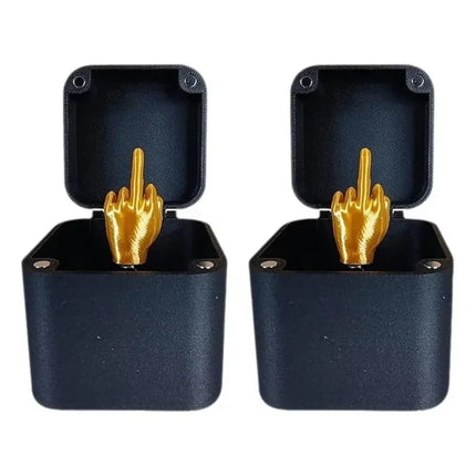 middle finger prank gift box Christmas Box Funny Creative Gifts Office Desk Decoration Home Decoration