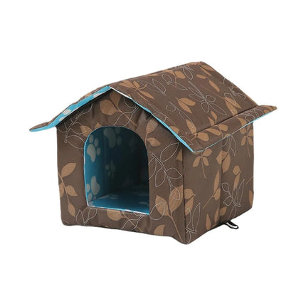 IGEED Outdoor Winter House with Self Warming Pad-Outdoor Indoor Weather-Proof Heat Insulated Shelter Enclosure for Cats Dogs Rabbits- Portable Water-Proof Tent for Feral