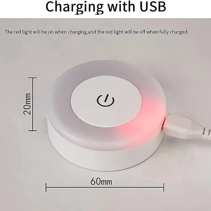 LED Night Light Portable USB Rechargeable Night Light for Living Room and Bedroom Lighting. Lamps Lamp Home Decorations Decor Lights