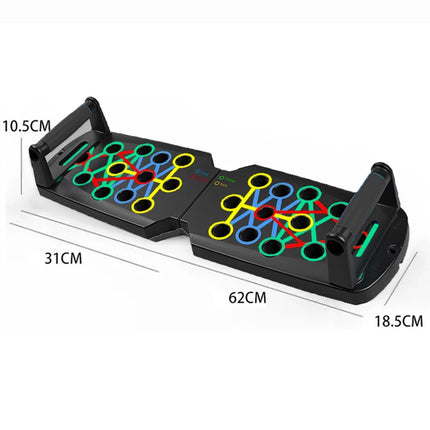 Portable Push-Up Board Set Multifunctional Push-Up Bar Foldable Fitness Equipment for Chest Abdomen Arms/Back Training