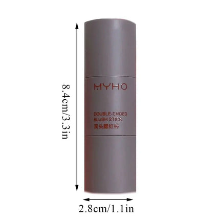 Blush Stick Double-Ended Expansive Color Natural Long Lasting Matte Makeup Monochrome Creamy Rouge Blush Stick