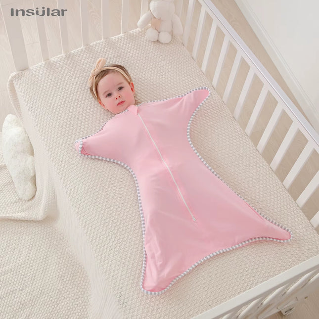 Newborn Baby Girl Boy Anti-Startle Cotton Baby Wrap Receiving Swaddling Blanket