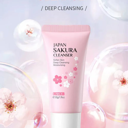Facial Cleanser Foam Face Wash Remove Blackhead Moisturizing Shrink Pores Deep Cleaning Oil Control Skin Care 50G