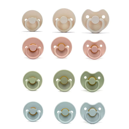 Portable Baby Pacifier BPA Free Soother Silicone Luminous Pacifier Multi-Pattern Design for Boys Girls Durable