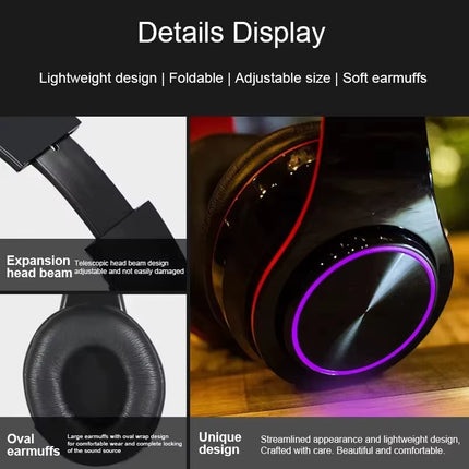 B39 Bluetooth Headset Foldable Headphones Hifi Stereo Earphone with Mic Support SD Card FM for Xiaomi Iphone Sumsamg Phone