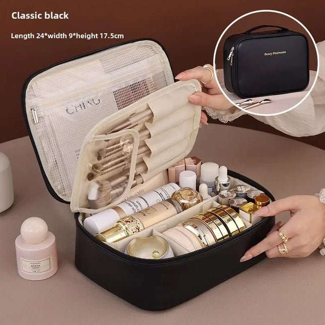 New Women' s Cosmetic Bag - Portable Storage Bag Large Capacity Luxury Makeup Bag Travel Organizer Essentials Toiletry Bags