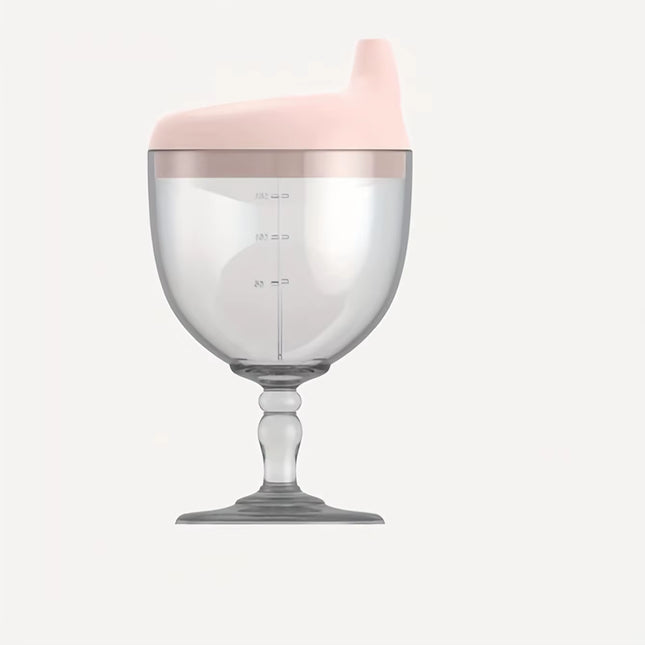 1Pc Fun Party Cup for Kids,Cheerful Baby Wine Sippy Cup,Juice Milk Water Training Cup,Plastic Goblet Chalices for Birthday Party