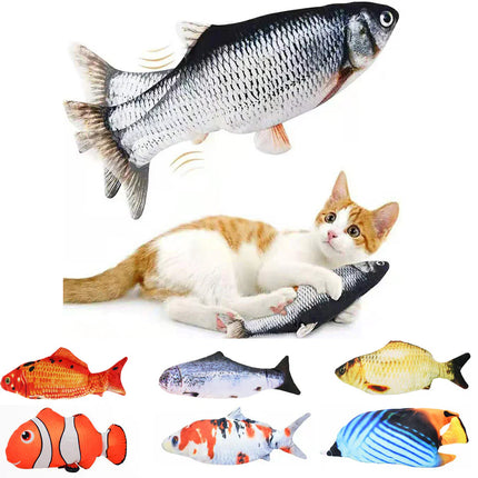 Cat Toys Fish USB Charger Fish Interactive Electric - Zuomio