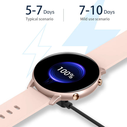 Smart Watch,Health Smart Watches,Bluetooth Smart Watch,Cheap Sports Touchscreen Smartwatch for Women Men Android with Talk Call Music,Waterproof Fitness Trackers,Pink