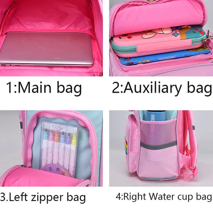 Kid Backpack for Girl Unicorn Children Bookbag Rainbow Eyes School Bag Teen Girl Backpack for Traveling Waterproof Mochilas