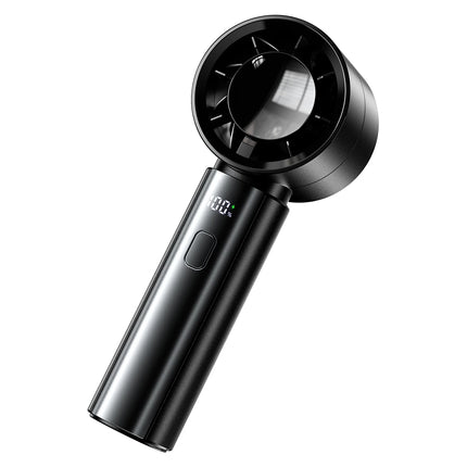 Portable Handheld Fan 4000Mah Battery Operated with LED Display Handheld Personal Small Fan 5 Speed Mini Fan for Travel