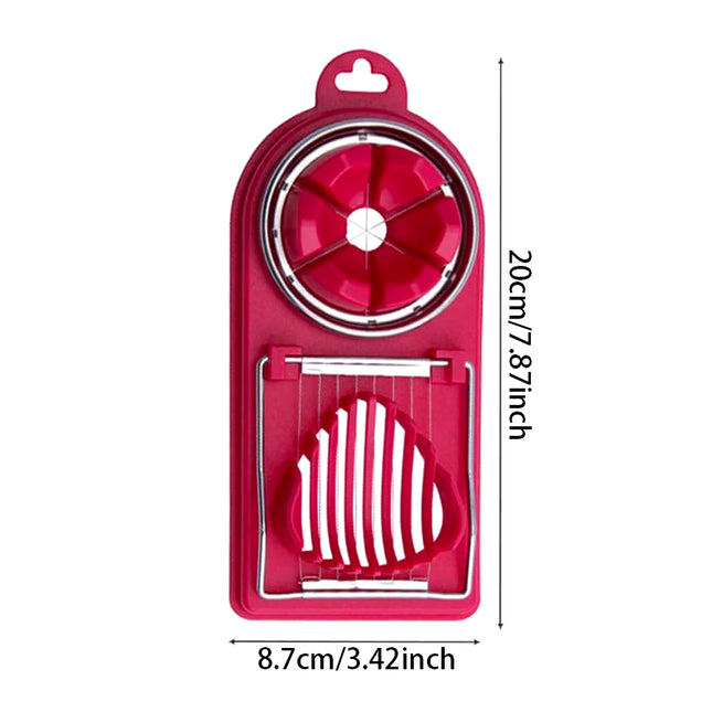 Multifunctional PP Base Egg Cutter 2-In-1 Stainless Steel Wire Pull Egg Cutter for Hanging High-Quality Kitchen Accessory Tools