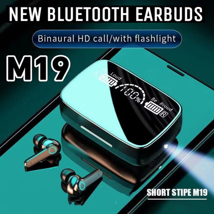 M19 TWS Wireless Headphones Earphones Bluetooth Stereo Noise Reduction Waterproof Sports Earbuds Headsets with Mic