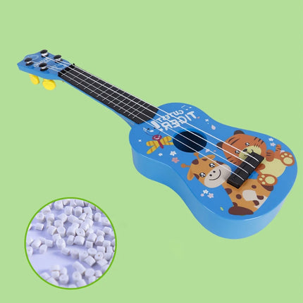 Kids Cartoon Guitar Toy Toddler Instruments Toy Guitar Boys and Girls Guitar 5.1X18X16In