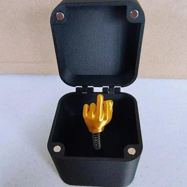 middle finger prank gift box Christmas Box Funny Creative Gifts Office Desk Decoration Home Decoration