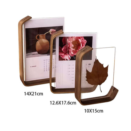 Acrylic Wooden Photo Frame Herbarium Display Frame DIY Frame Photo Frames for Wedding Party Picture Frame Photo Decor