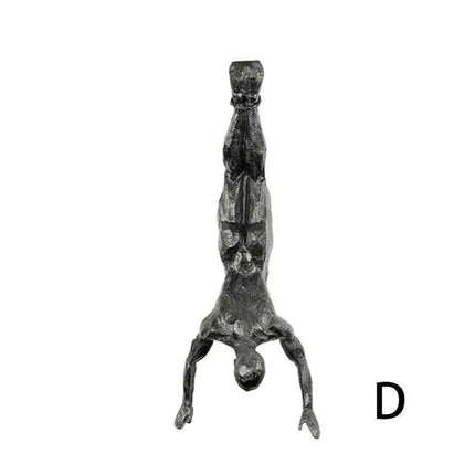 Athlete Rock Climbing Wall Sculpture Background Wall Hanging Decoration Sculpture Statue Figures Present Decor Retro New 2023