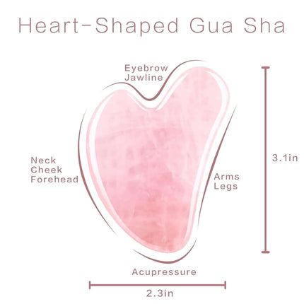 Gua Sha tool for face , Rose Quartz Guasha Tool for Face & Eye, Puffiness Reducing & Jawline Sculpting Face Stone Gua Sha Tools for Skin Care Woman Guasha Stone Tool, Pink