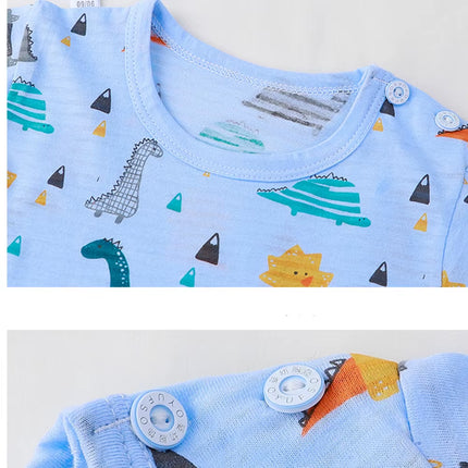 Sets for Children Loungewear Long Sleeve Pajamas for Children Cute Deisgn Lightweight and Comfortable Fabric Sleepwear Outfit