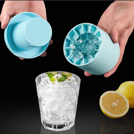 Silicone Ice Cube Mold round Ice Bucket Summer Homemade DIY Refrigerator Freeze Ice Maker Creative Ice Cube Mold Barware Tools