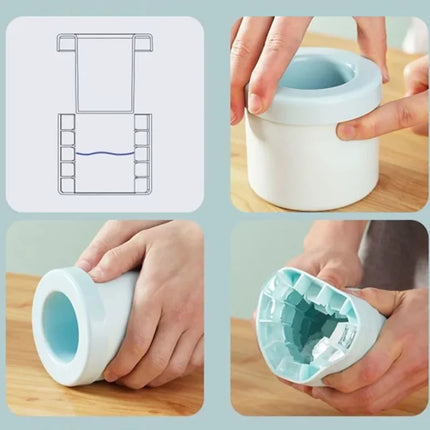 Silicone Ice Cube Mold round Ice Bucket Summer Homemade DIY Refrigerator Freeze Ice Maker Creative Ice Cube Mold Barware Tools