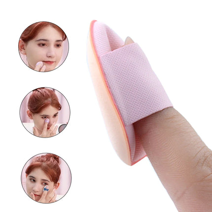 5/10Pcs Mini Finger Puff Sponge Foundation Small Air Cushion Powder Face Concealer BB Cream Cosmetic Applicator Makeup Tools