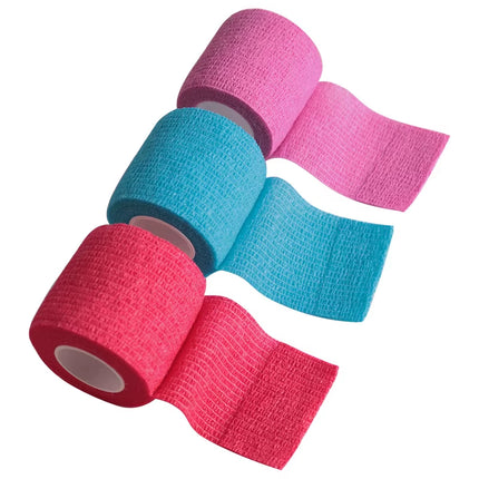 1Roll 2.5/5/10Cm*4.5M Gauze Medical Bandage Self-Adhesive Breathable Elastic Bandages for Sports Fixing Finger Wrist Leg