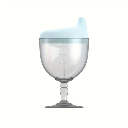 1Pc Fun Party Cup for Kids,Cheerful Baby Wine Sippy Cup,Juice Milk Water Training Cup,Plastic Goblet Chalices for Birthday Party