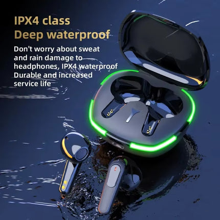 SW-P60 Wireless Bluetooth Earphones Headset Touch Light with Mic Hifi Stereo Headset Sports Outdoor Earbuds Ear Games Music