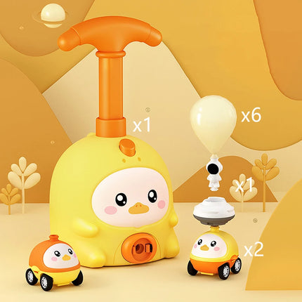 Kids Rocket Balloon Launcher Toys Educational Inertial Air Power Balloon Car Tower Science Toys for Boys Girls Christmas Gift