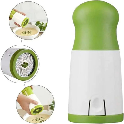 1Pc Manual Herb Grinder Spice Mill Parsley Shredder Vegetable Cutter Coriander Mincer Chili and Cilantro Kitchen Tool Gadget