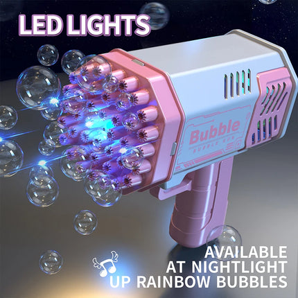 40 Hole Bubble Machine Fully Automatic Bubble Blowing Light Outdoor Bubble Machine without Battery without Bubble Water