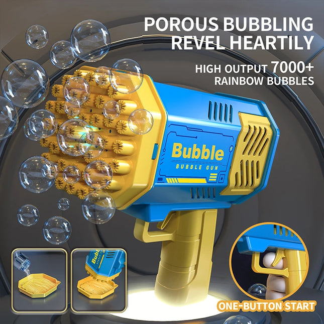 40 Hole Bubble Machine Fully Automatic Bubble Blowing Light Outdoor Bubble Machine without Battery without Bubble Water