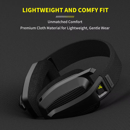BW06 2.4Ghz Wireless Gaming Headset with Mic for PS5 PS4 PC Mac Playstation Bluetooth Gaming Headphone with Microphone