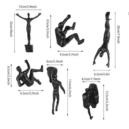 Athlete Rock Climbing Wall Sculpture Background Wall Hanging Decoration Sculpture Statue Figures Present Decor Retro New 2023