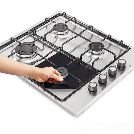 4Pcs Gas Stove Protectors Kitchen Reusable Burner Covers Mat Protector Cleaning Pad Liner Cover Top Gas Stove Protectors
