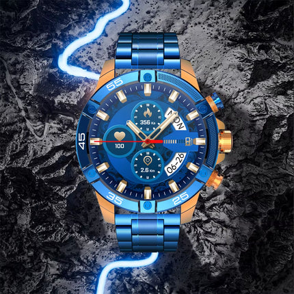 New Men Smart Watch Business AI Voice Assistant Durable Health Monitoring Waterproof Bluetooth Call for Android IOS Smartwatches