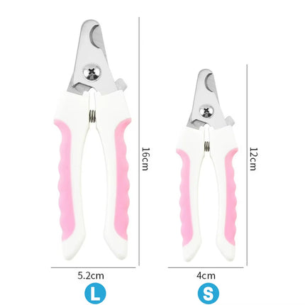 Pet Nail Clipper with Safety Lock Protection Stainless Steel Cat Dog Nail Grinder Multifunctional Pet Beauty Care Nail Supplies