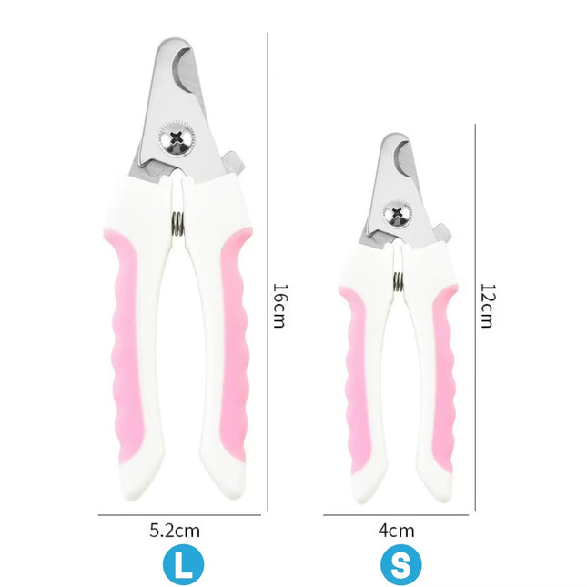 Pet Nail Clipper with Safety Lock Protection Stainless Steel Cat Dog Nail Grinder Multifunctional Pet Beauty Care Nail Supplies