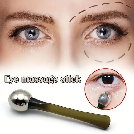 1Pc Eye Roller Massage Stick Eye Cream Applicator Cosmetic Spatula anti Wrinkle Facial Spoon Gold Alloy Face Thin Skin Care Tool
