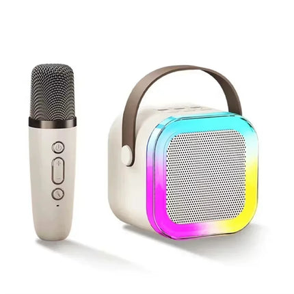 K12 Karaoke Machine Portable Bluetooth 5.3 PA Speaker System with 1-2 Wireless Microphones Home Family Singing Children'S Gifts