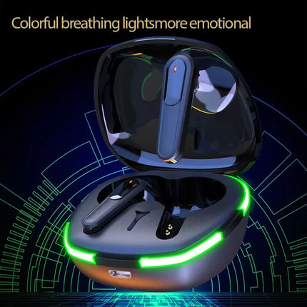 SW-P60 Wireless Bluetooth Earphones Headset Touch Light with Mic Hifi Stereo Headset Sports Outdoor Earbuds Ear Games Music