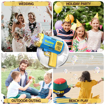 40 Hole Bubble Machine Fully Automatic Bubble Blowing Light Outdoor Bubble Machine without Battery without Bubble Water