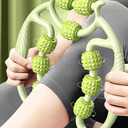 12 Rounds of Circular Leg Slimming Muscle Stretching and Relaxation Massage Equipment, Leg Slimming Artifact, Circular Leg Clamp