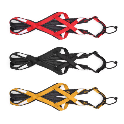 Dog Sled Harness Pet Weight Pulling Sledding Harness Mushing X Back Harness for Large Dogs Husky Canicross Skijoring Scootering
